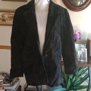 Genuine suede leather jacket